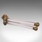 English Mounted Towel Rail in Brass & Glass, 1850s 3