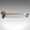 English Mounted Towel Rail in Brass & Glass, 1850s 2