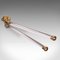 English Mounted Towel Rail in Brass & Glass, 1850s 5