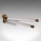 English Mounted Towel Rail in Brass & Glass, 1850s 1