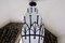 Long Art Deco Octagonal Chandelier with Glass and Black Metal Mount, 1990s, Image 4