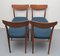Teak Chairs by Gustav Herkströter for Lübke, 1960s, Set of 4, Image 13