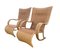 Grands Fauteuils de Jardin Mid-Century en Rotin et Osier, 1970s, Set de 2 1