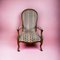 Voltaire Armchair Laying White in Walnut, 1860 2