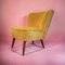 Yellow Cocktail Lounge Chair, 1950s 1