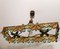 Lámpara de araña de metal bronceado y vidrio machacado de Poliarte, años 70, Imagen 9