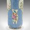 English Stem Edwardian Ceramic Vases with Flower Decorations, 1910, Set of 2, Image 12