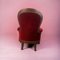 Crimson Red Armchair, 1960s 4