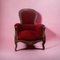 Crimson Red Armchair, 1960s 1