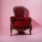 Crimson Red Armchair, 1960s, Image 1