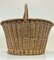 Large French Willow Wicker Basket with Handle, 1960s, Image 16