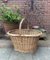 Large French Willow Wicker Basket with Handle, 1960s 3
