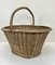 Large French Willow Wicker Basket with Handle, 1960s 12