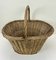 Large French Willow Wicker Basket with Handle, 1960s 1