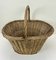 Large French Willow Wicker Basket with Handle, 1960s, Image 1