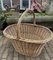 Large French Willow Wicker Basket with Handle, 1960s 15
