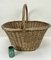 Large French Willow Wicker Basket with Handle, 1960s 13