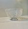 Footed Murano Glass Bowl with White Swirls from Venini, 1960s 1