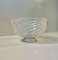 Footed Murano Glass Bowl with White Swirls from Venini, 1960s, Image 1