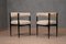 Mid-Century Austrian Upholstered Maple and Brass Armchairs, 1960, Set of 2, Image 4