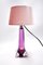 Lampe de Bureau Vintage Violette de Val Saint Lambert 1