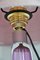 Lila Vintage Tischlampe von Val Saint Lambert 3