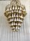 Mid-Century Round Chandelier in White Murano Glass, 2000s 8