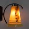 Lampe à Suspension Art Déco avec 3 Abat-jours en Verre, 1930s 7
