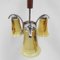 Art Deco Hanging Lamp with 3 Glass Shades, 1930s, Image 9