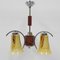 Lampe à Suspension Art Déco avec 3 Abat-jours en Verre, 1930s 27