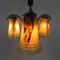 Art Deco Hanging Lamp with 3 Glass Shades, 1930s 14