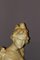 Madrassi, Jugendstil Skulptur einer neugierigen jungen Frau, Ende 19. oder Anfang 21. Jh., Gips 3
