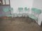 Green Formica Chairs, 1960s, Set of 6 1