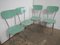 Green Formica Chairs, 1960s, Set of 4, Image 3