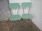 Green Formica Chairs, 1960s, Set of 2 1