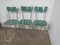 Grüne Resopal Stühle, 1960er, 6 . Set 10