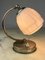 Italian Metal and Glass Bedside Lamp, 1940s, Image 11