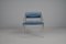 Fauteuil en Tissu d'Ameublement et Structure en Chrome, Italie, 1970s 4