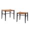 Italian Black and Rush Stools in the style of Gio Ponti, 1960s, Set of 2, Image 1