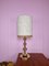 Large Brass and Wood Table Lamp from Veb Narva, 1960s, Image 3