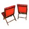 Spanische Vintage Stühle aus Mahagoni & Leder, 1960er, 2er Set 5