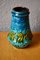 Brutalistische Vintage Vase in Blau & Grün von Carstens Tönnieshof, 1960er 3