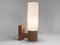 Teak Wall Sconce in Teak Wood with Opac Glass Shade, Sweden, 1960s 8