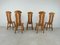 Brutalist Dining Chairs attributed to Depuydt, 1960s, Set of 5 3