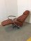 Leather and Metal Lounge Chair, Image 5