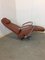 Leather and Metal Lounge Chair, Image 2
