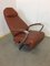 Leather and Metal Lounge Chair 1