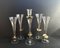 Vintage Crystal Glasses and Candlestick from K&k Styling, Germany, Set of 6 6