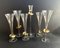 Candeliere e bicchieri vintage in cristallo di K&k Styling, Germania, set di 6, Immagine 2