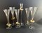 Vintage Crystal Glasses and Candlestick from K&k Styling, Germany, Set of 6 2